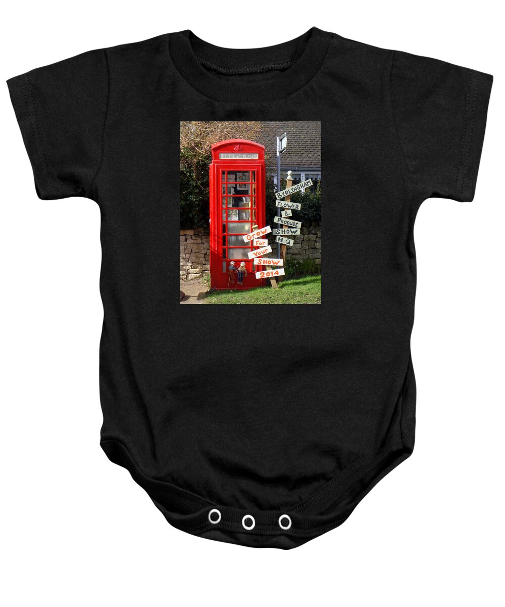Telephone Baby Onesie featuring the photograph Before the Web by Roberto Alamino