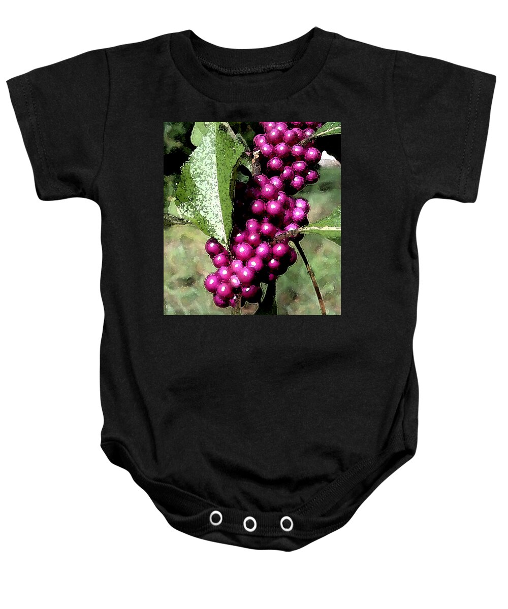 Berries Baby Onesie featuring the photograph Berries by George Gadson