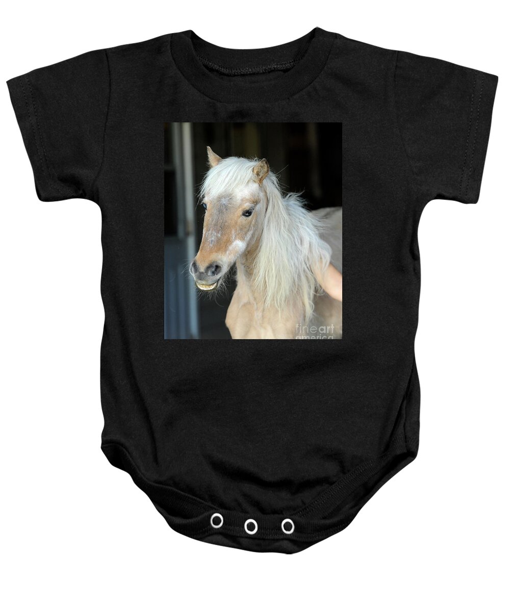 Betsy Rose Baby Onesie featuring the photograph Betsy Rose by Carien Schippers