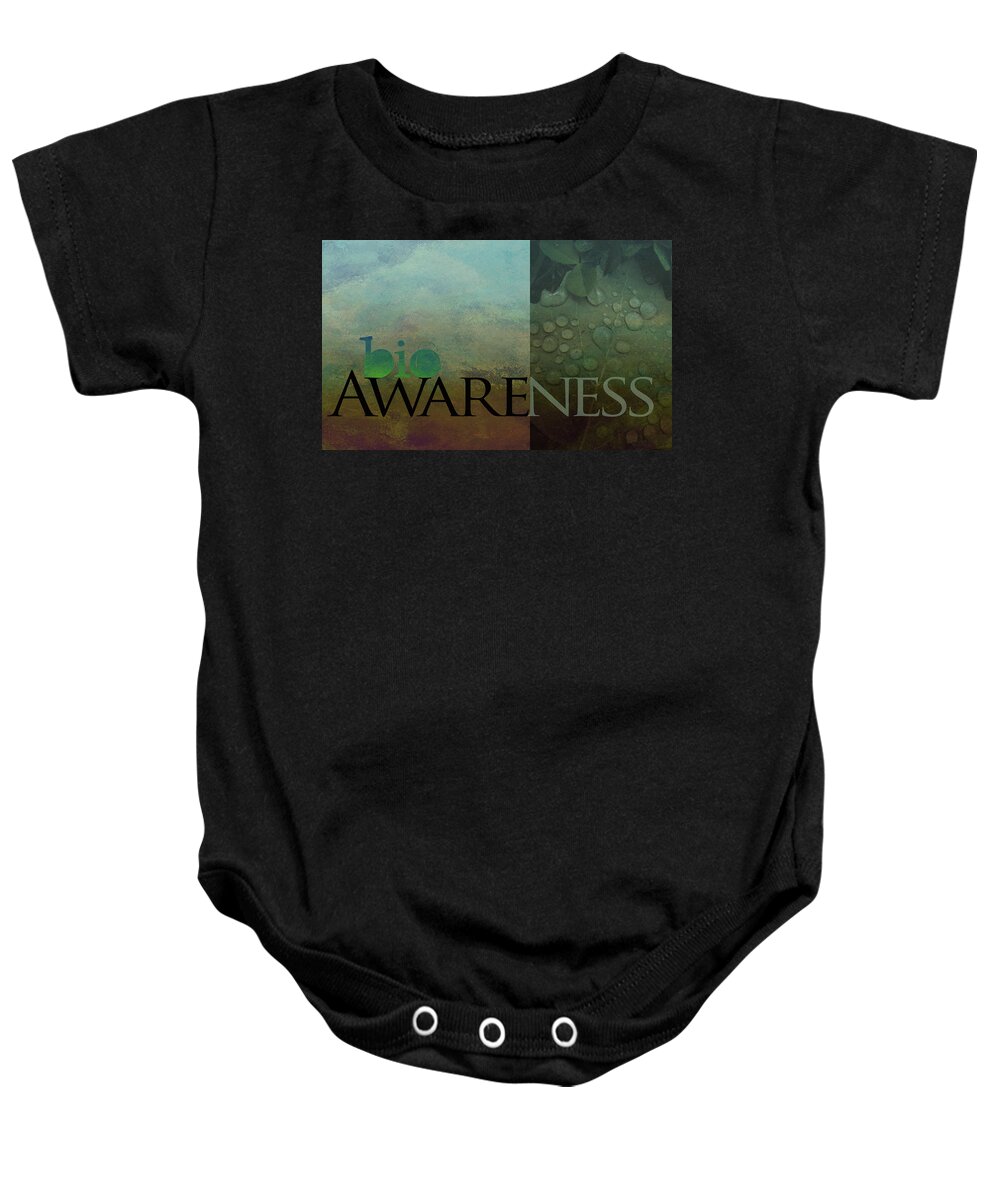 Bio Baby Onesie featuring the photograph bioAWARENESS II by Char Szabo-Perricelli