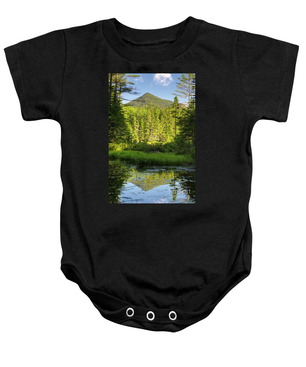 Backcountry Baby Onesie featuring the photograph Black Pond - Owl's Head, New Hampshire by Erin Paul Donovan