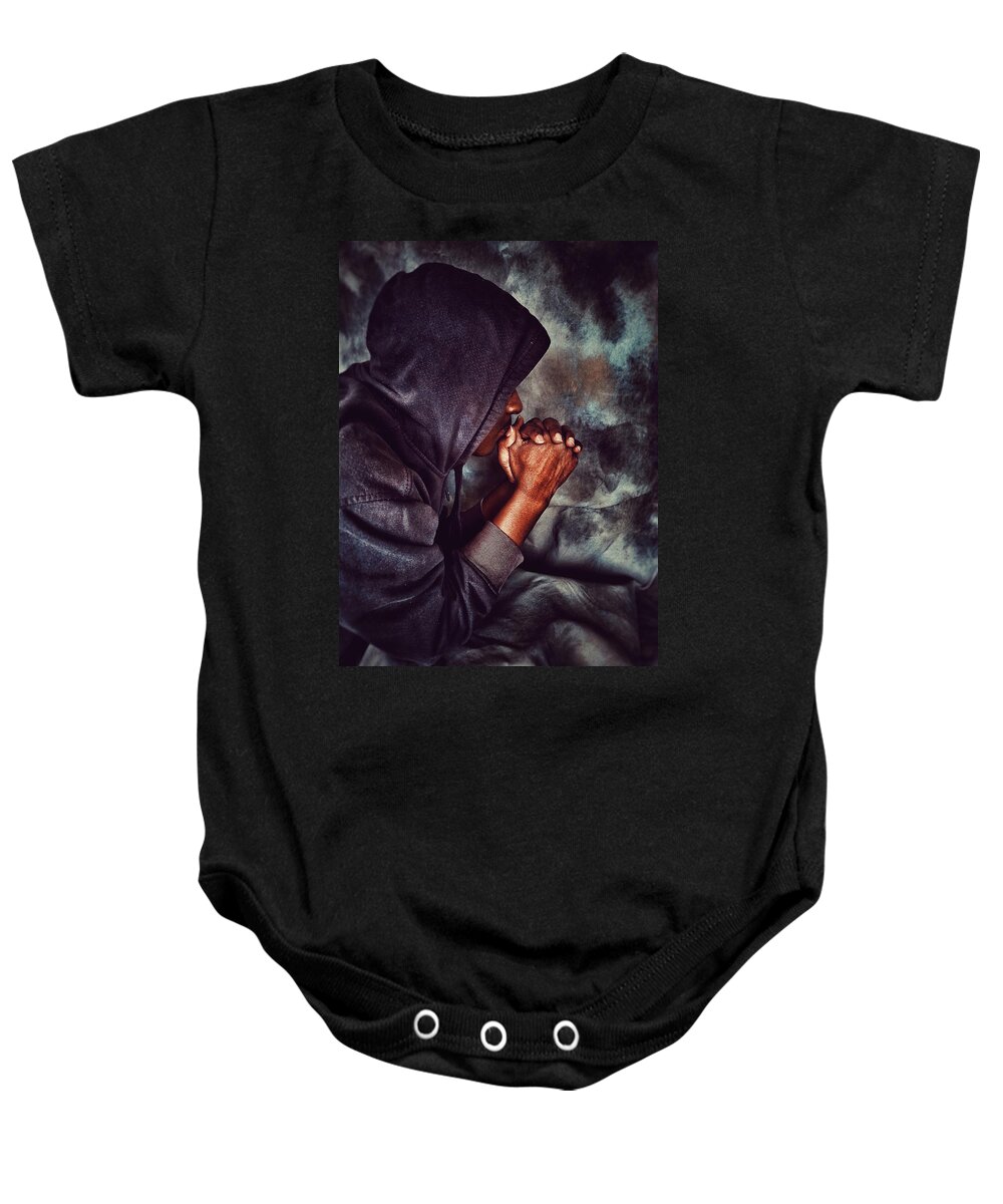  Baby Onesie featuring the photograph Blessed are Higher Thoughts by Al Harden