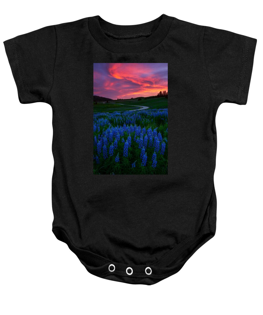 Utah Baby Onesie featuring the photograph Blue Flame by Dustin LeFevre