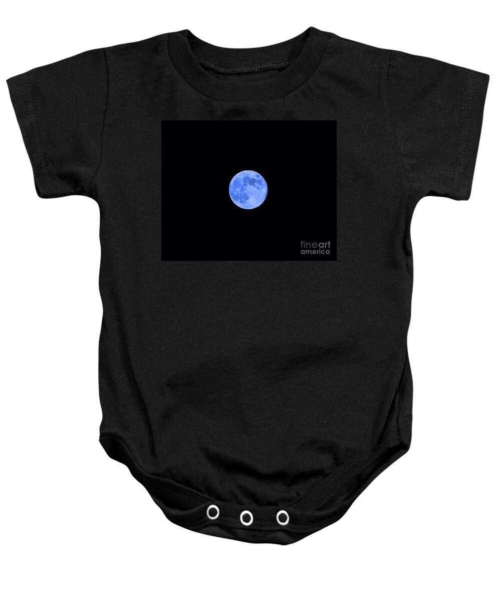 Blue Moon Baby Onesie featuring the photograph Blue Moon by Al Powell Photography USA