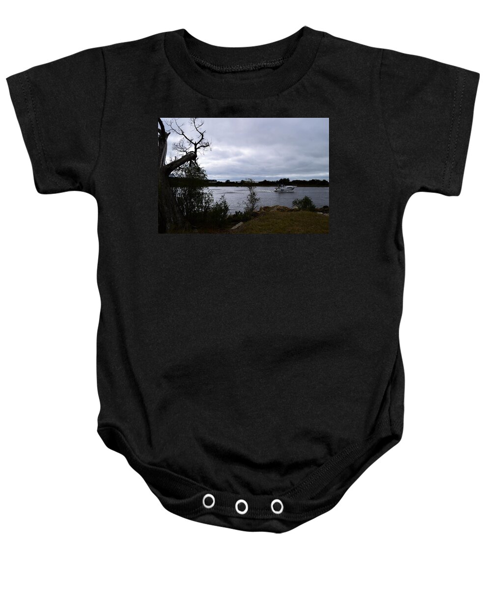 Boating To The Gulf Of Mexico Baby Onesie featuring the photograph Boating To The Gulf of Mexico by Warren Thompson