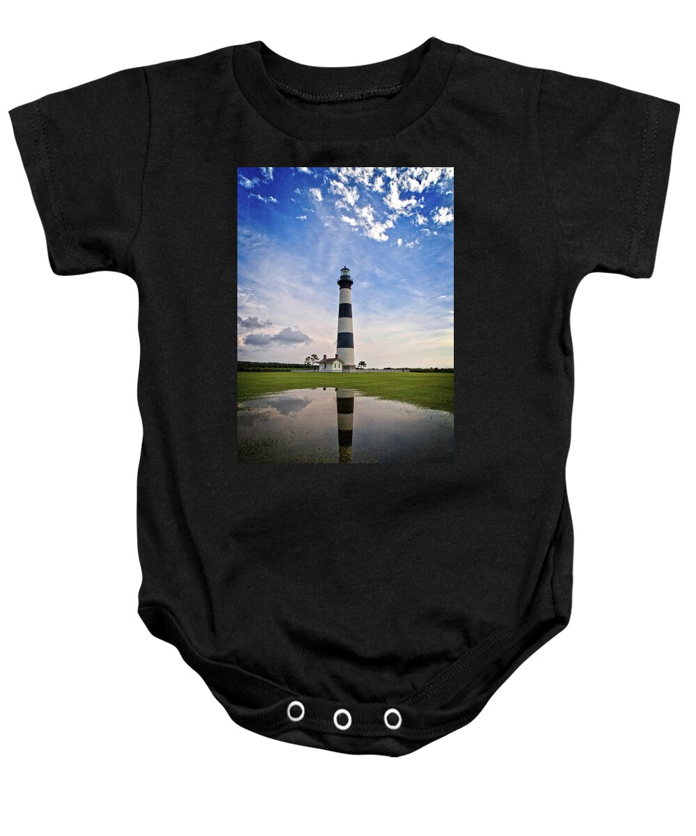 Nc Baby Onesie featuring the photograph Bodie Island Lighthouse by Alan Raasch