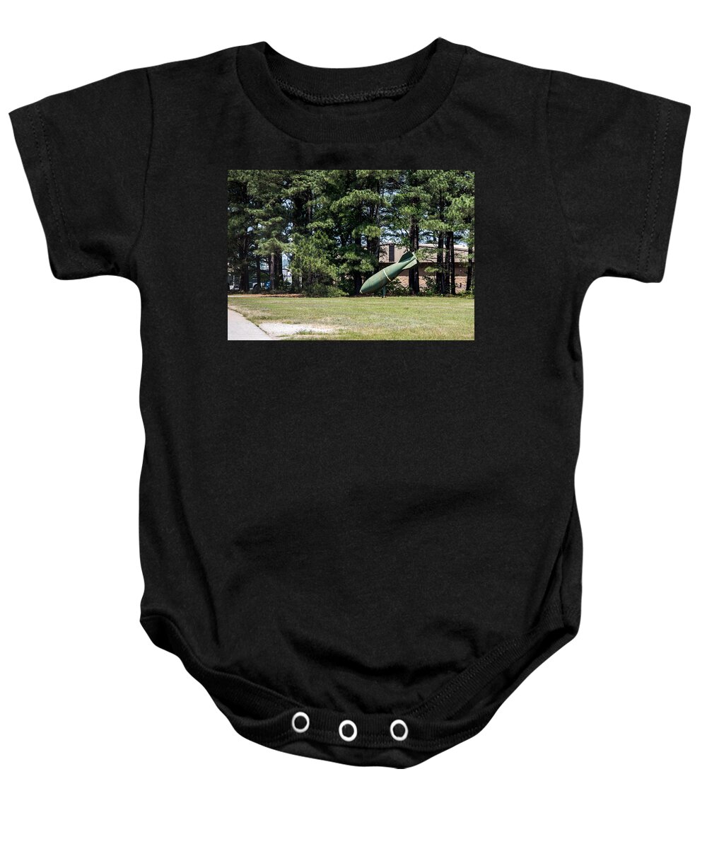 Bomb Baby Onesie featuring the photograph Bombs Away by Charles Hite