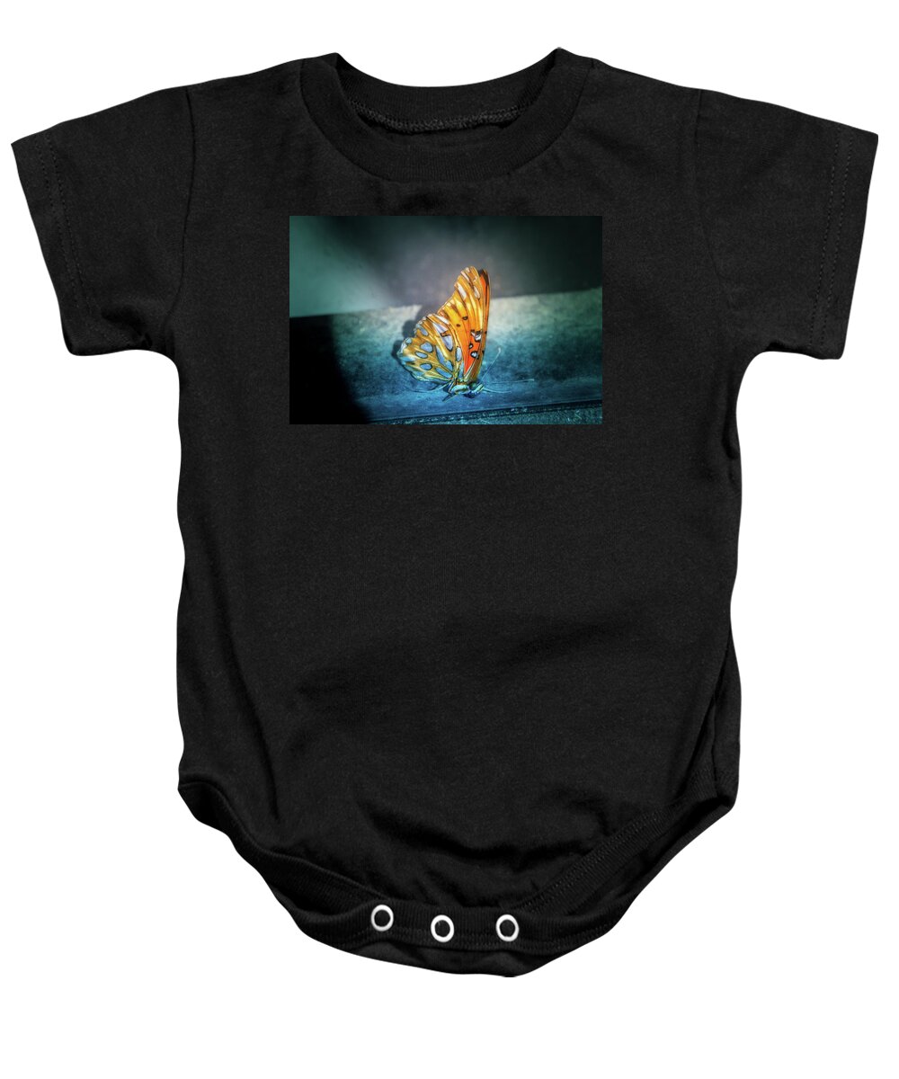 Butterfly Baby Onesie featuring the digital art Bright Wings by Terry Davis