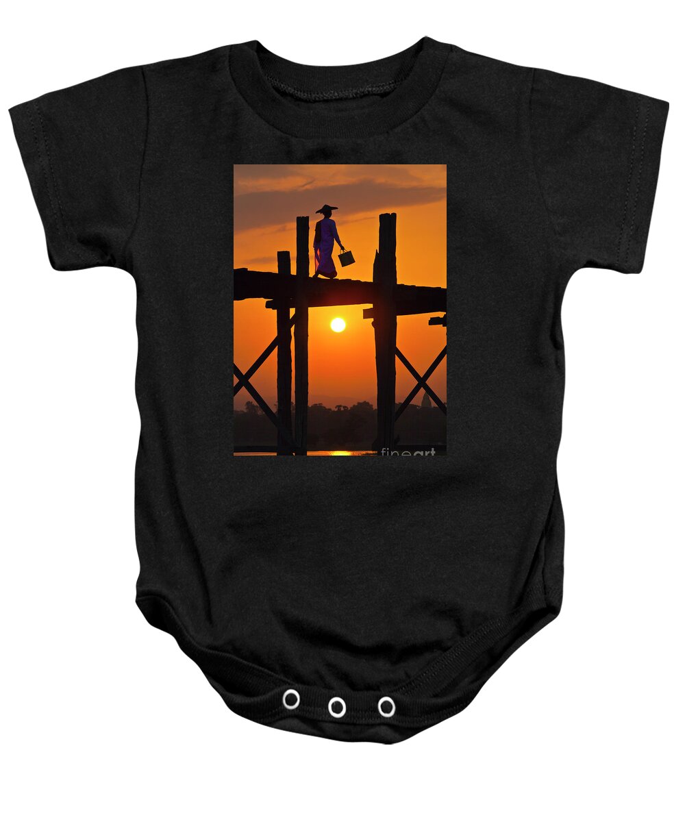  Baby Onesie featuring the photograph Burma_d807 by Craig Lovell