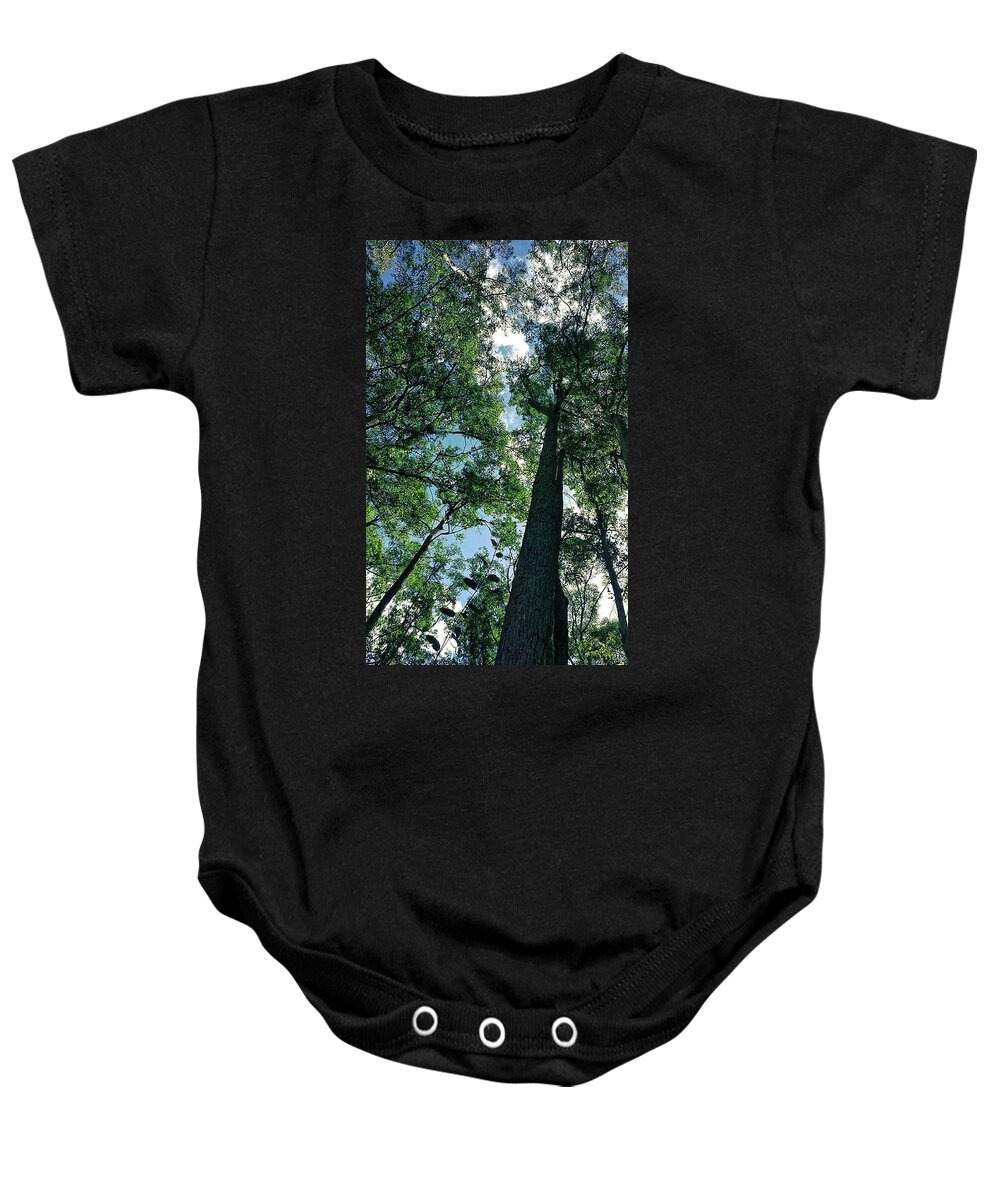 Landscape Baby Onesie featuring the photograph Bush Trees by Michael Blaine