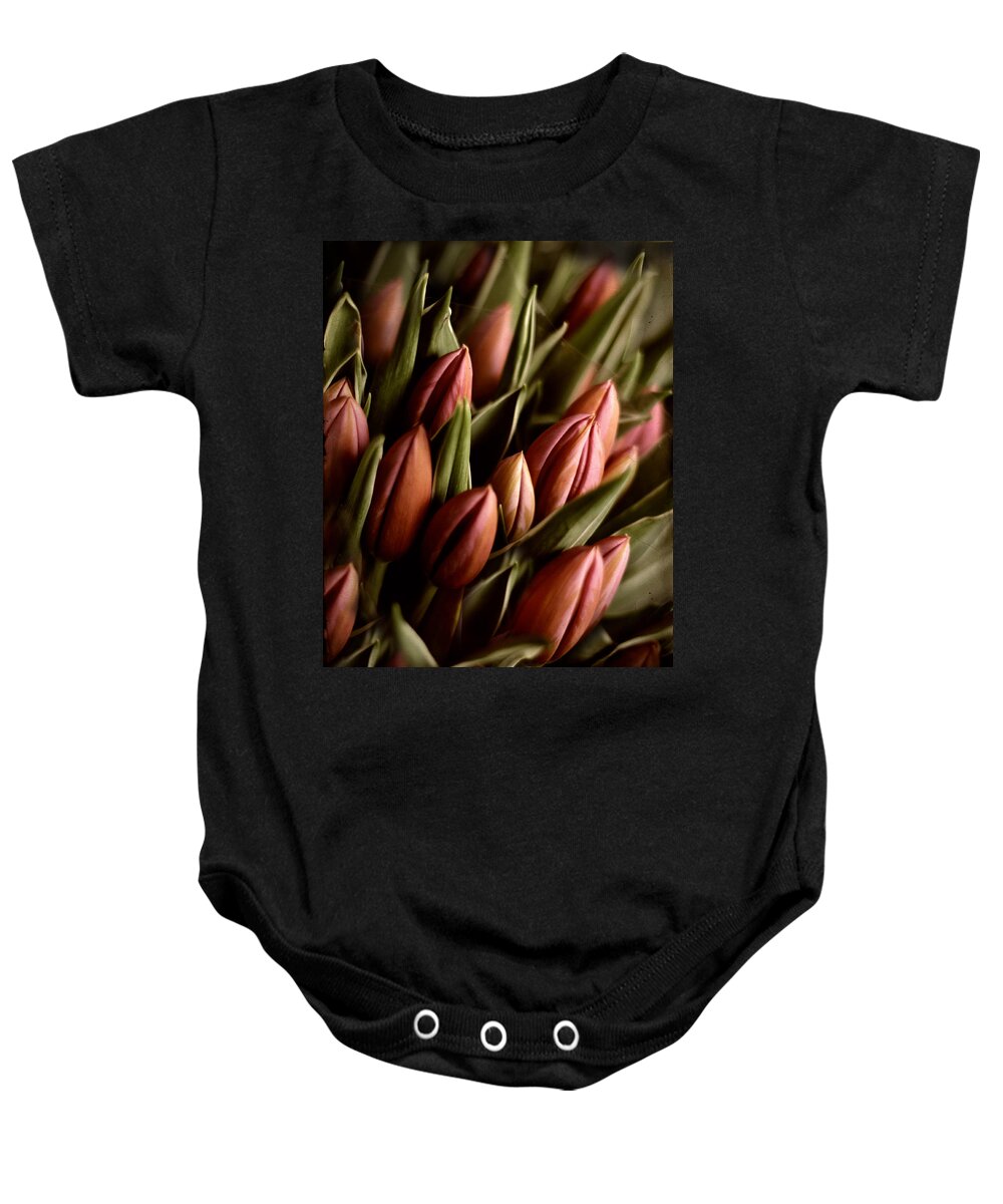 Candlelight Baby Onesie featuring the photograph Candlelight by Jessica Jenney