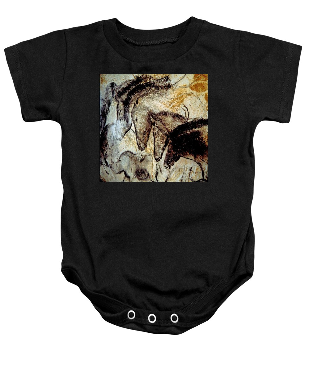 Cave Art Baby Onesie featuring the photograph Cave Painting 4 by Andrew Fare