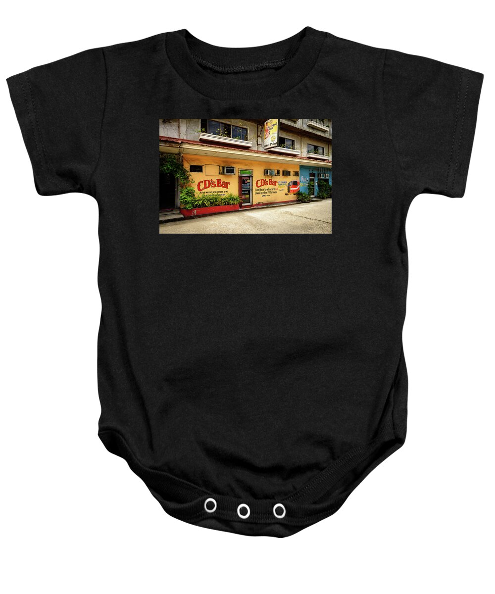Landscape Baby Onesie featuring the photograph Cd's Bar by Michael Scott