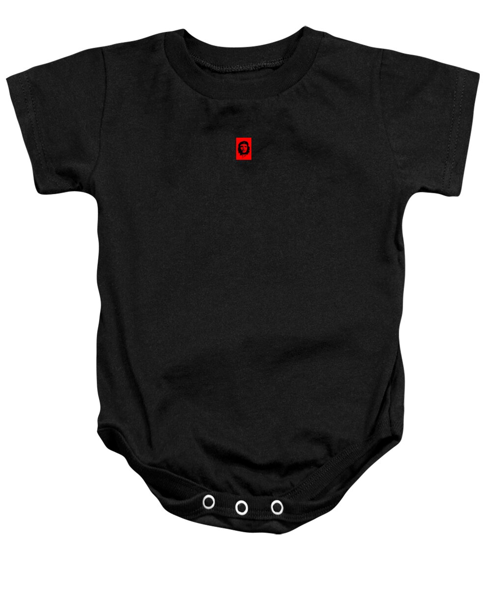 Che Baby Onesie featuring the mixed media Che by Asbjorn Lonvig