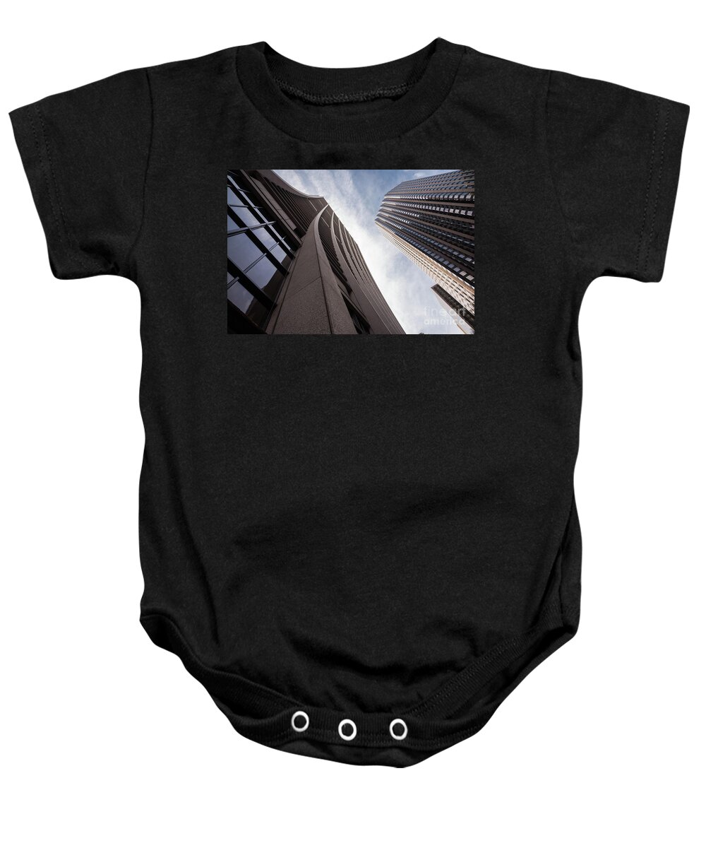 April 2017 Baby Onesie featuring the photograph Chicago Skyscraper and Sky View by Jeff Hubbard