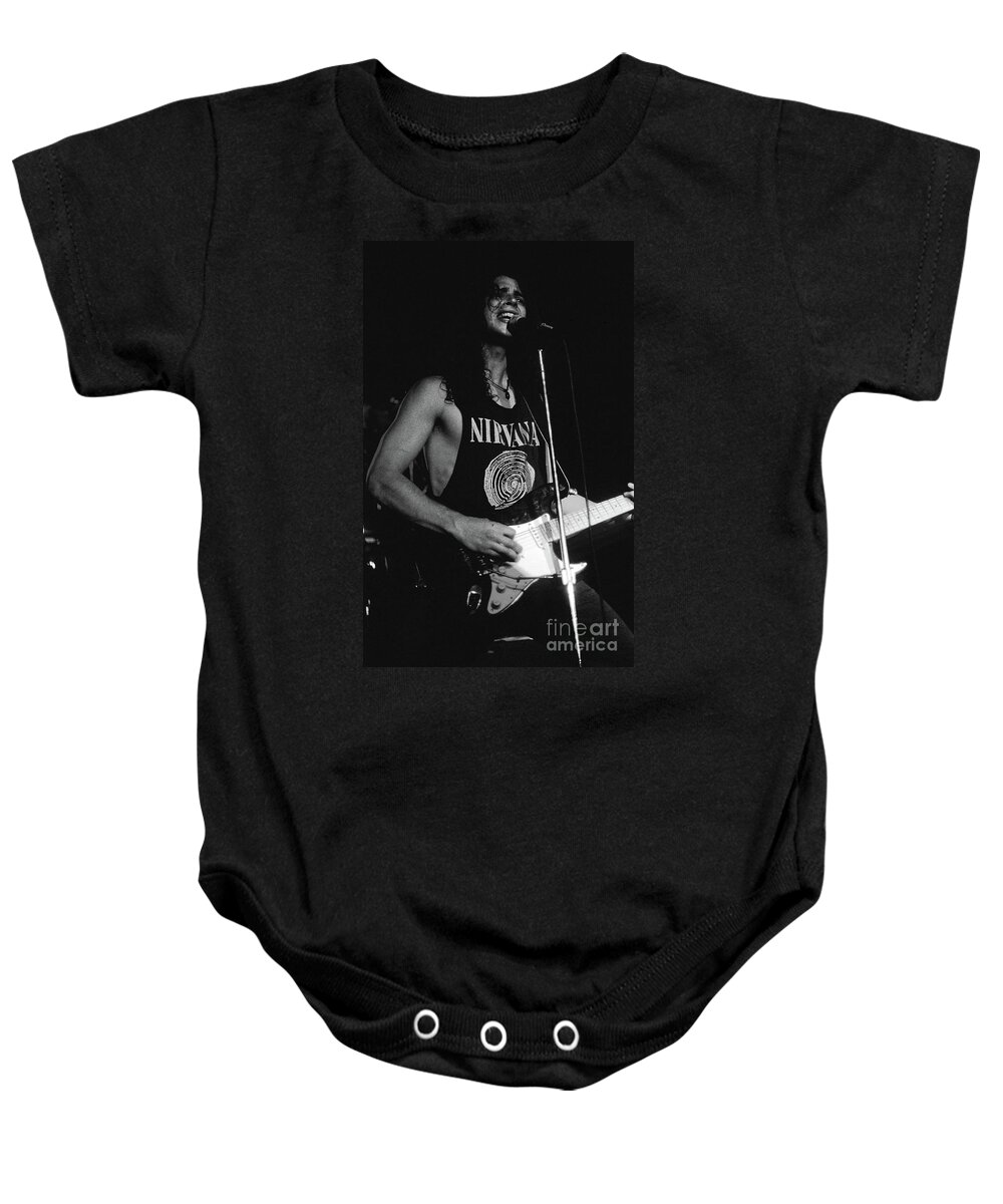 Chris Cornell Baby Onesie featuring the photograph Chris Cornell 2 by David Plastik