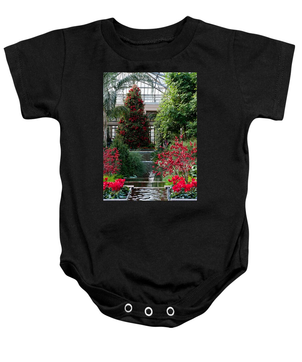 Christmas Tree Baby Onesie featuring the photograph Christmas Tree by Louis Dallara