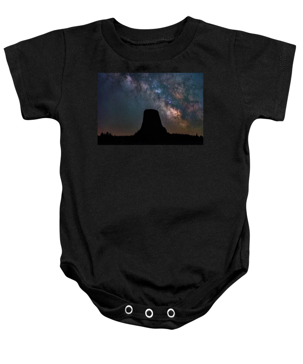 Devils Tower Baby Onesie featuring the photograph Closer Encounters by Darren White