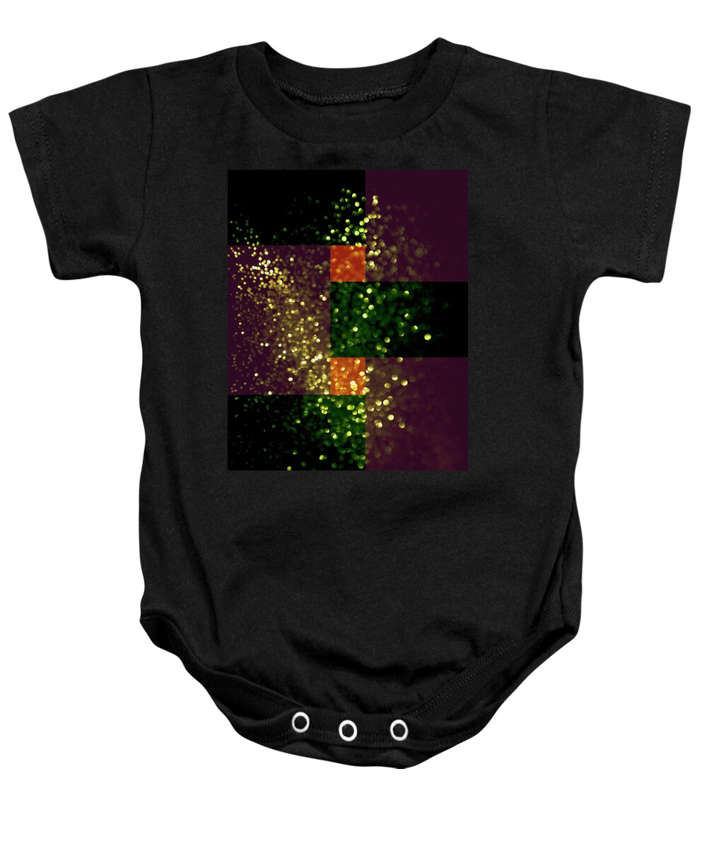 Colorful Baby Onesie featuring the digital art Colorful Geometric Abstract 3 by Johanna Hurmerinta
