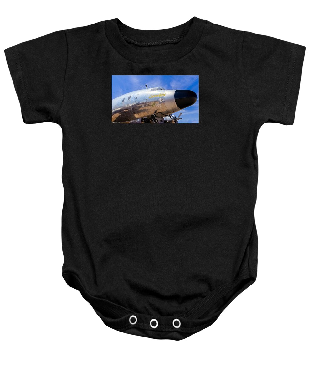 First Air Force One Baby Onesie featuring the photograph Constellation Columbine by Mike Ronnebeck