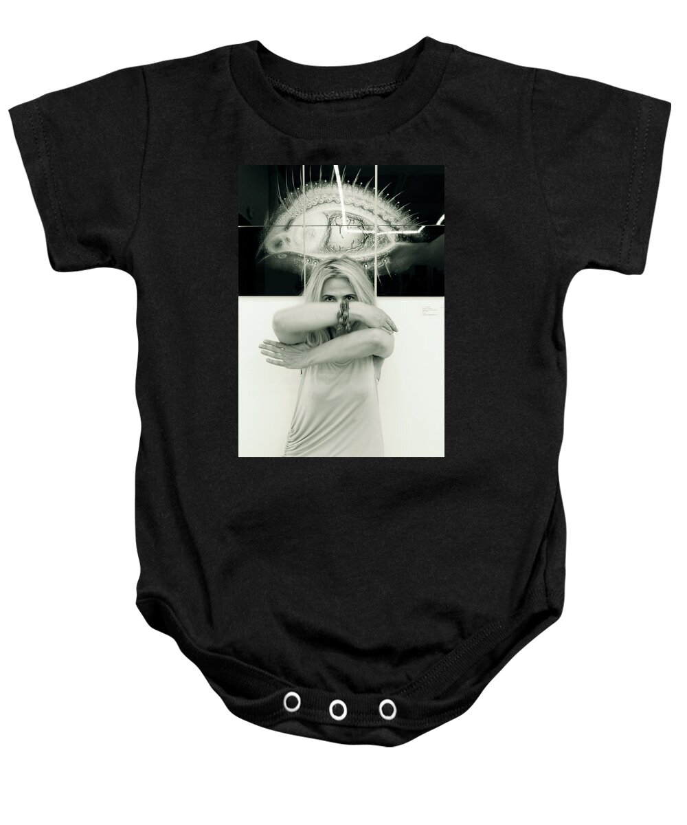 Woman Baby Onesie featuring the photograph Contact by Yelena Tylkina