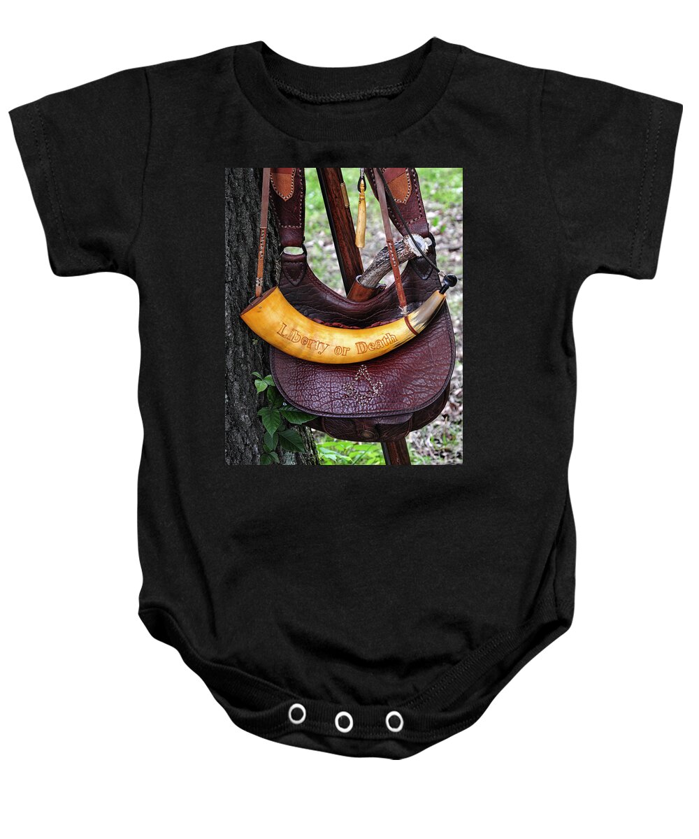 Powder Horn Baby Onesie featuring the photograph Continental Powder Horn by Dave Mills