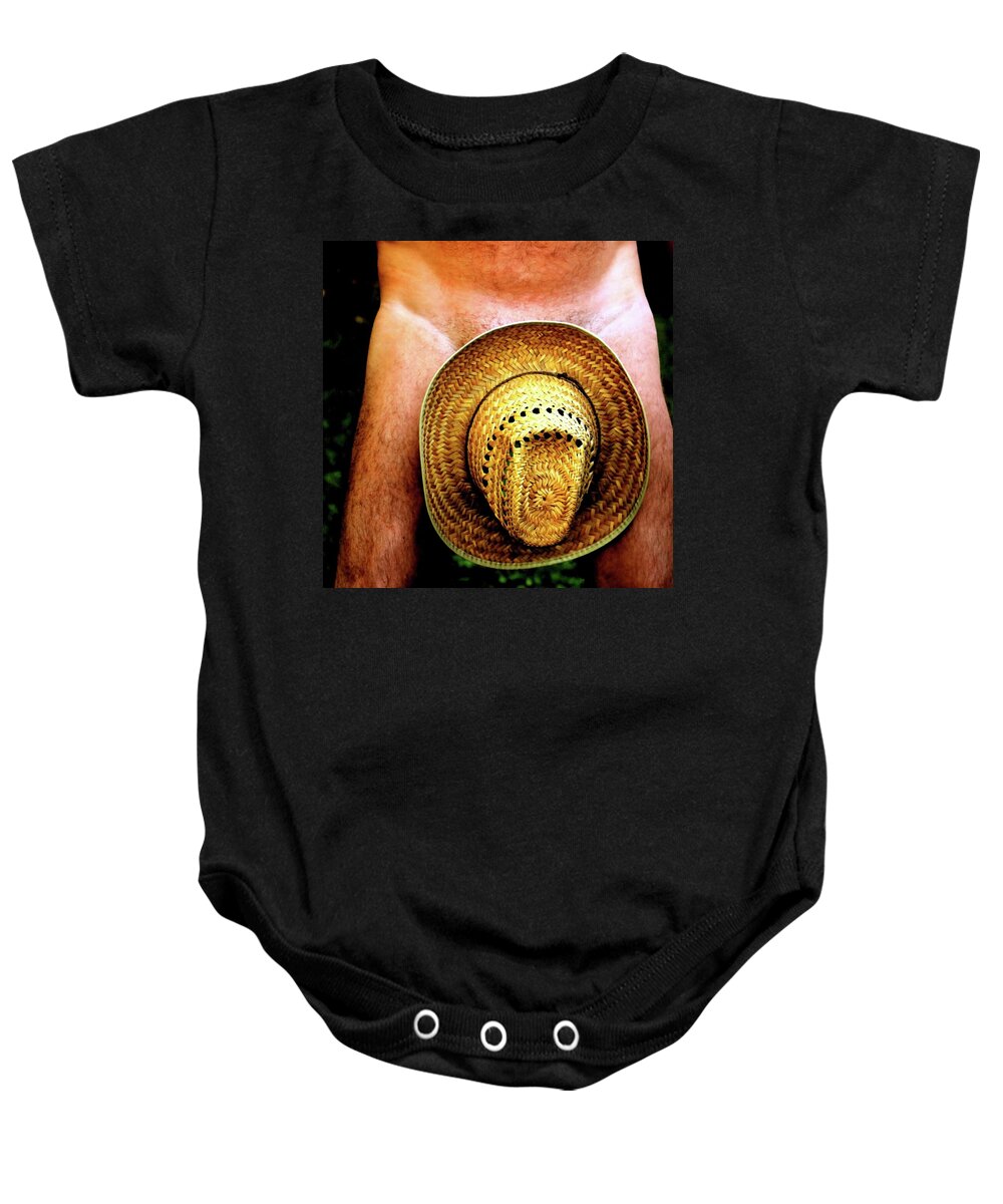 Cowboy Baby Onesie featuring the photograph Cowboy Hat trick by William Rockwell