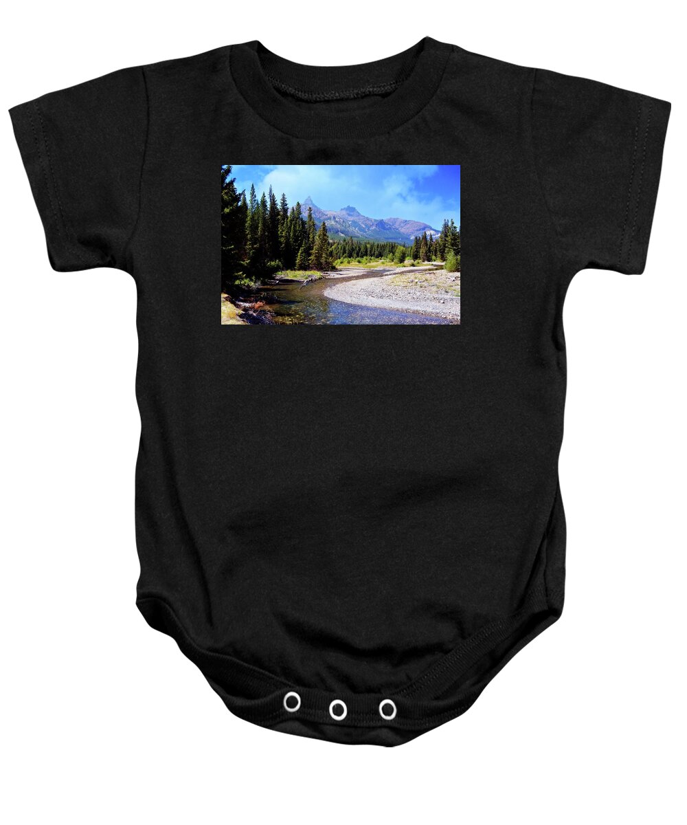 Beartooth Mountains Baby Onesie featuring the photograph Creek in the Beartooths by Marty Koch