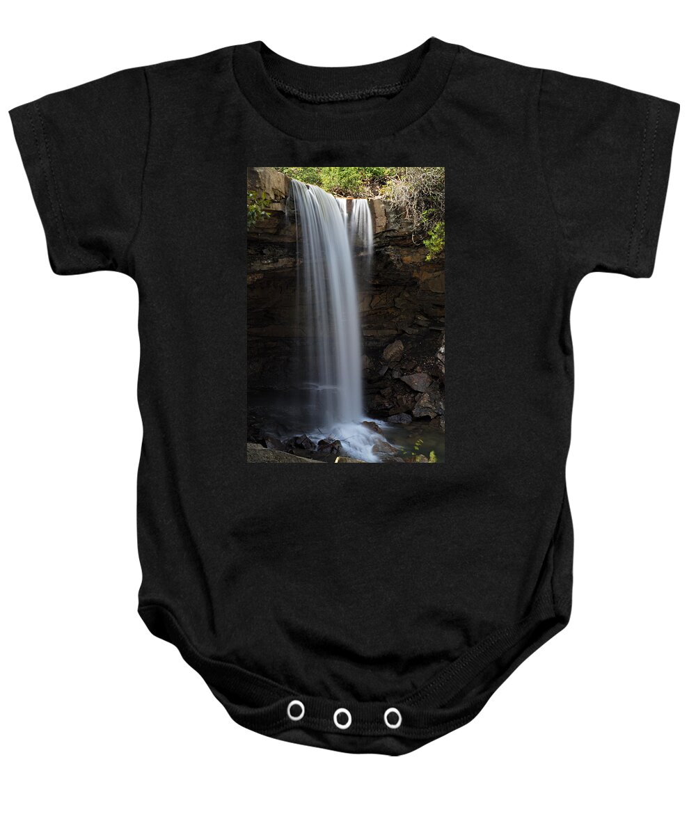 Cucumber Falls Baby Onesie featuring the photograph Cucumber Falls 3 by Larry Ricker