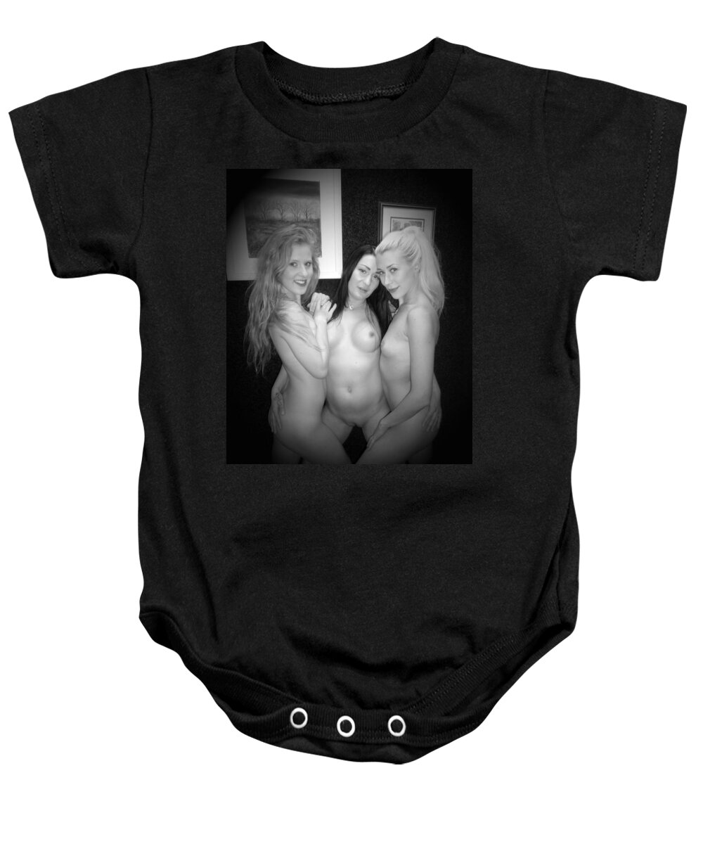 Nudes Baby Onesie featuring the photograph Cuddles by Asa Jones