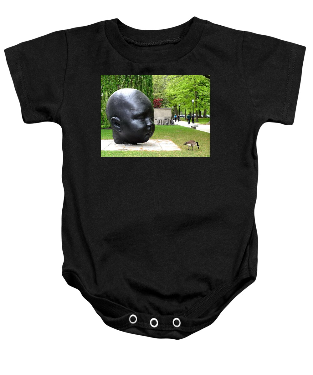 Art Baby Onesie featuring the photograph Curiosity by Christopher Brown