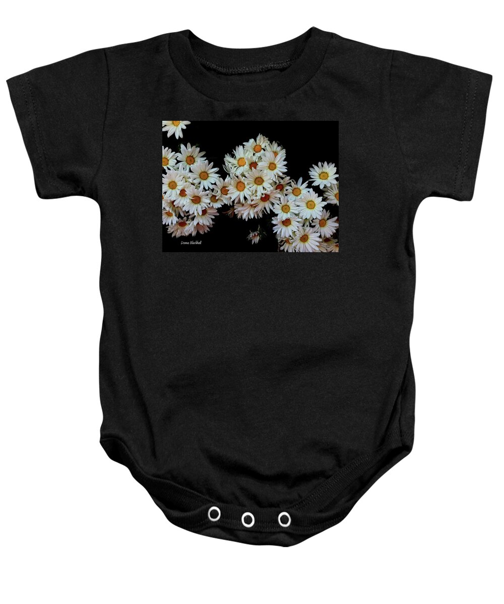 Daisy Baby Onesie featuring the photograph Daisy Chain by Donna Blackhall