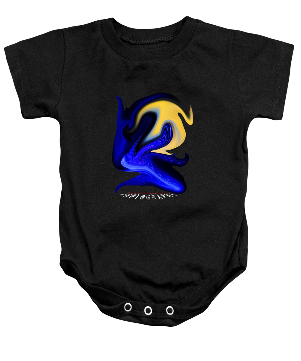 Abstract Baby Onesie featuring the digital art Dawn Transparency by Robert Woodward