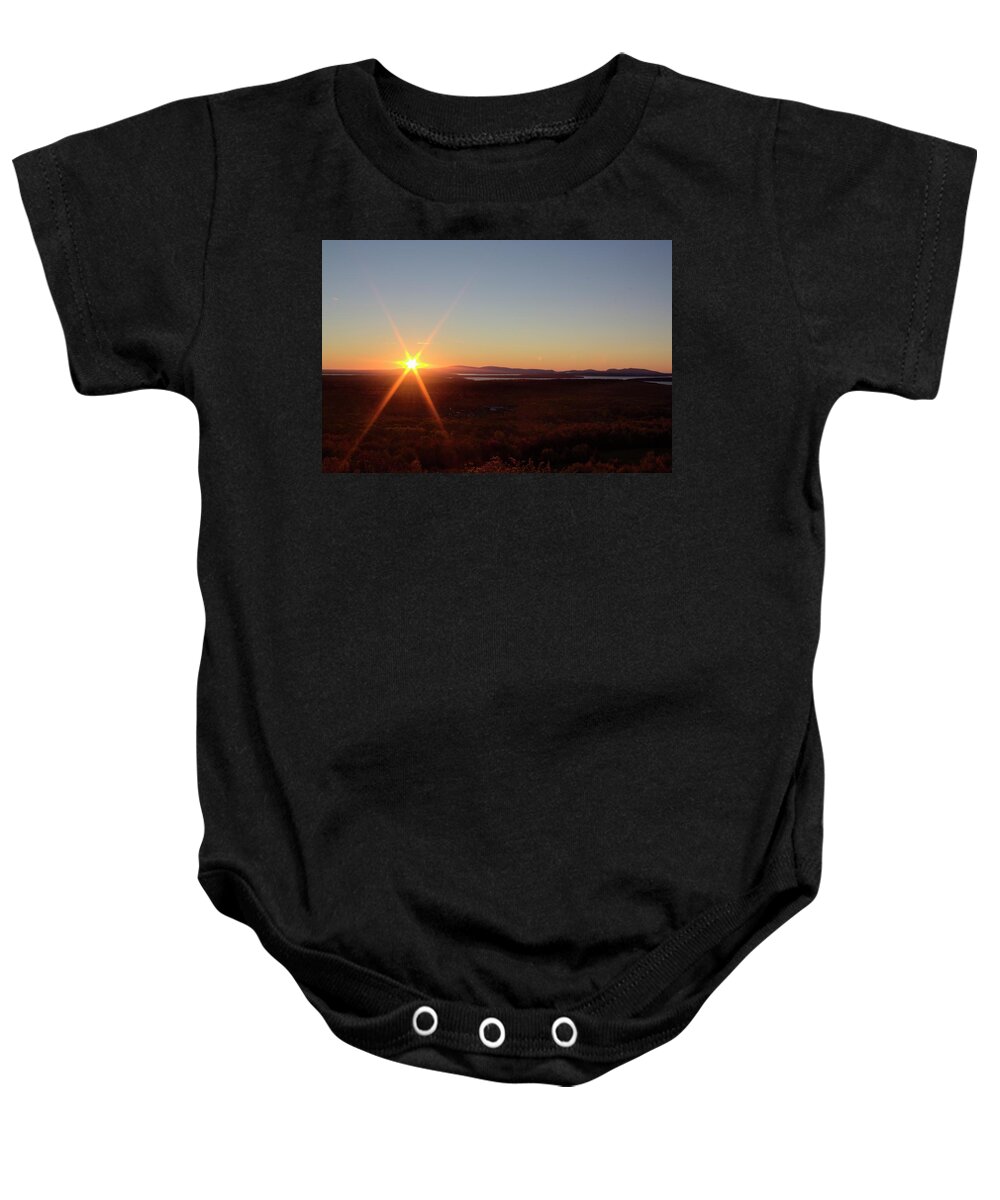 Water Baby Onesie featuring the photograph Days First Light IV HDR by Greg DeBeck