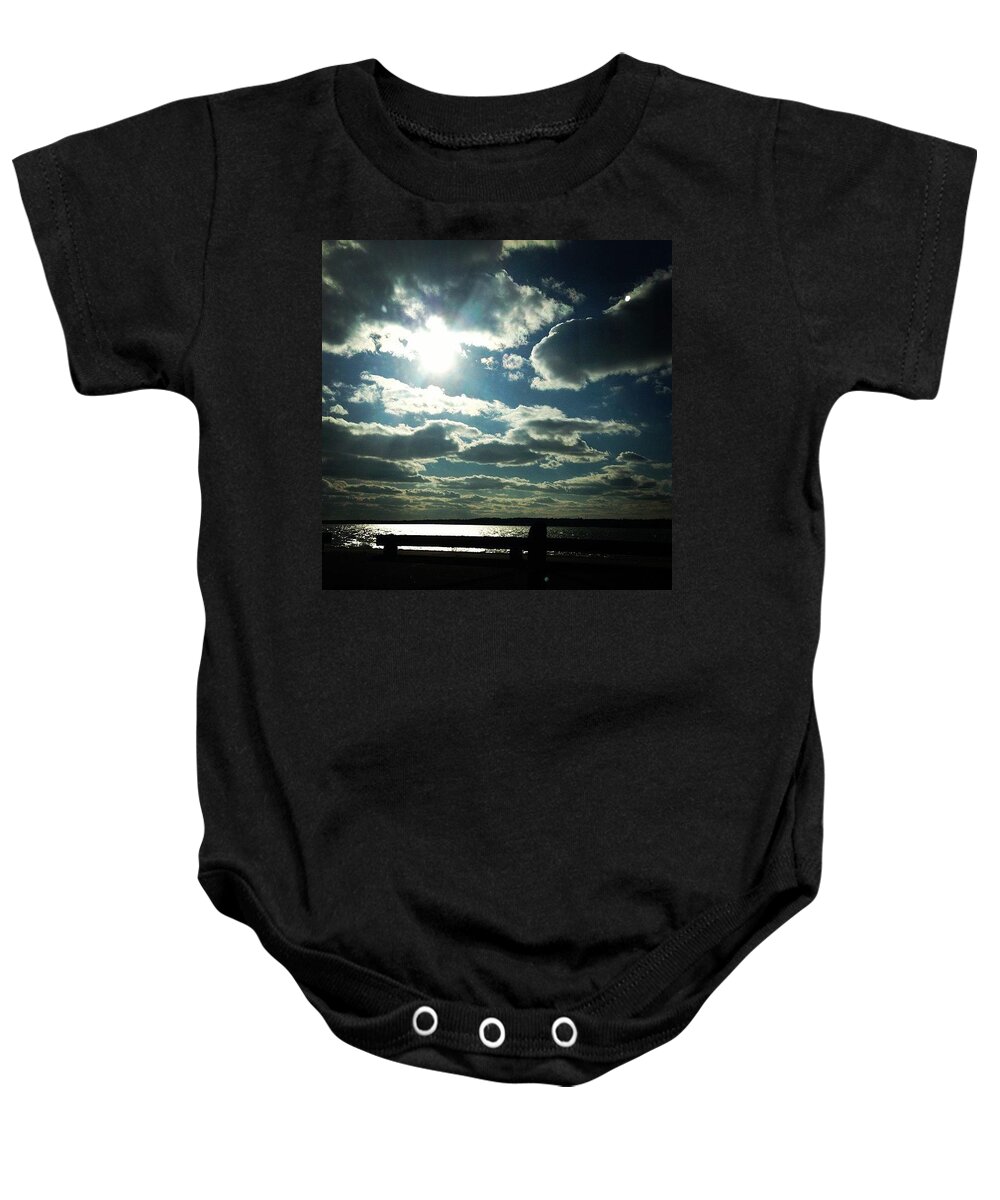 Beach Baby Onesie featuring the photograph Silhouette Sunday by Kate Arsenault 