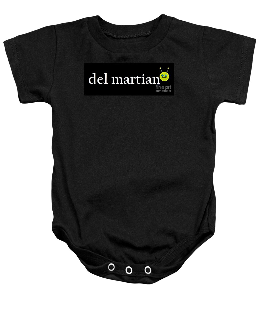 Del Mar Baby Onesie featuring the painting Del Martian by Denise Railey