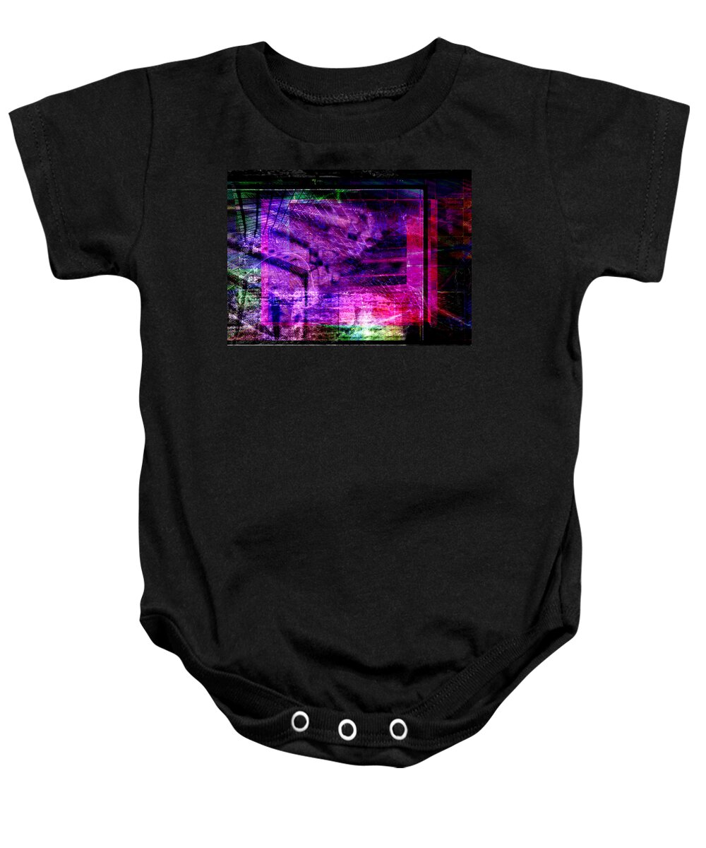 Abstract Baby Onesie featuring the digital art Different Paths by Art Di