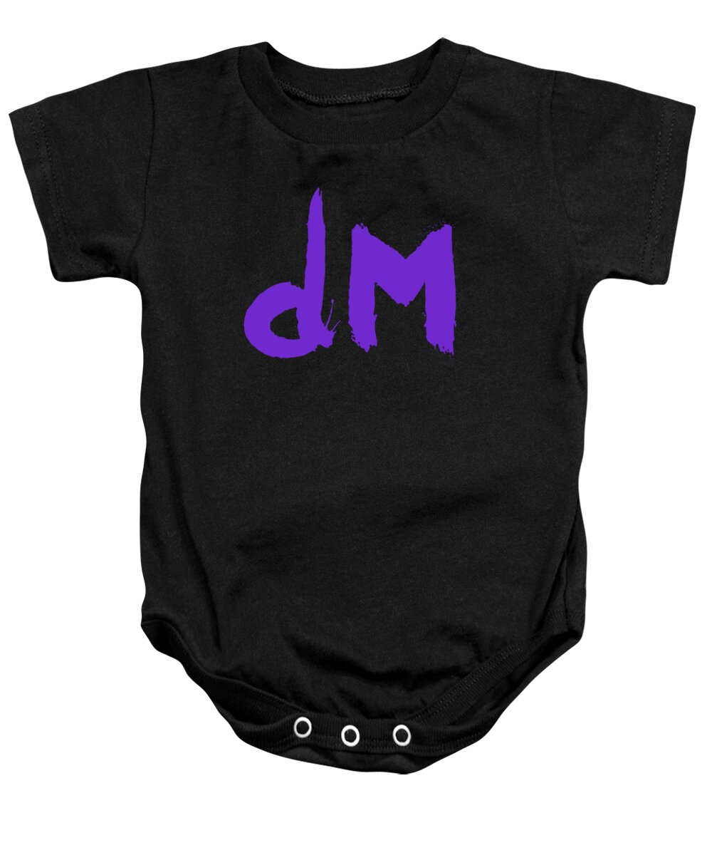 Depeche Mode Baby Onesie featuring the digital art DM From Songs of Faith and Devotion by Luc Lambert