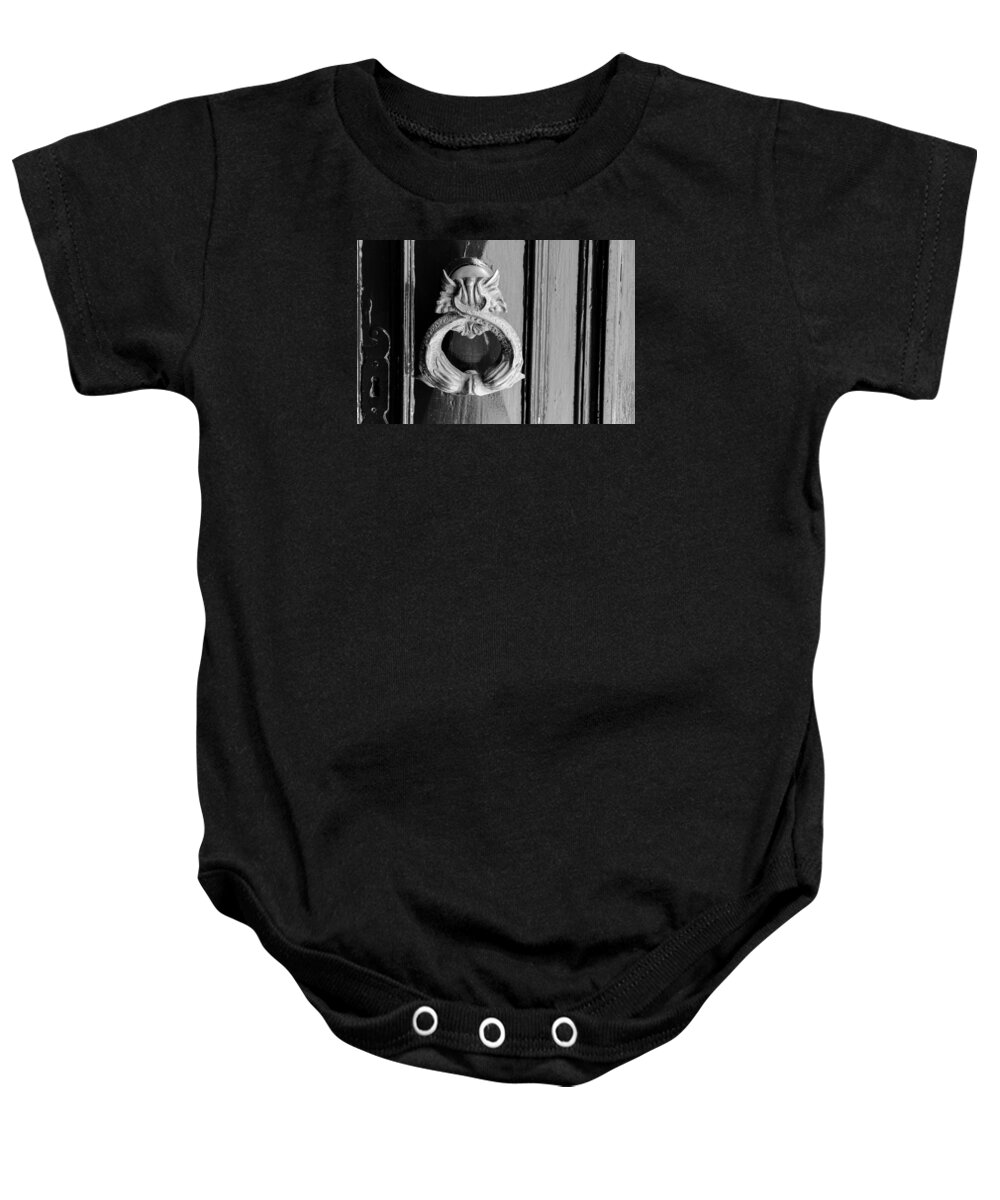 Ancient Baby Onesie featuring the photograph Door Knobs of the world 39 by Sotiris Filippou
