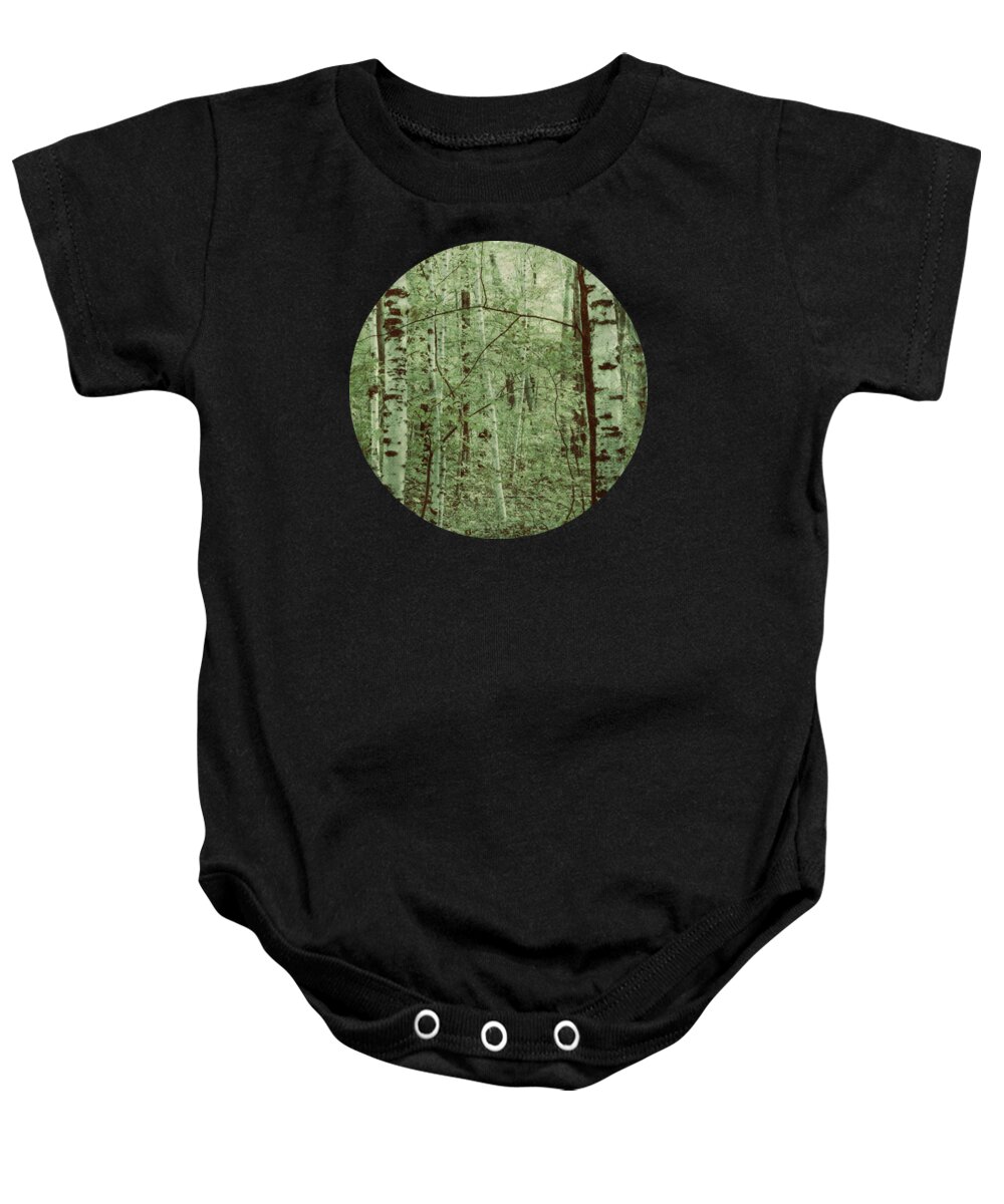 Soft Forest Baby Onesie featuring the photograph Dreams of a Forest by Mary Wolf