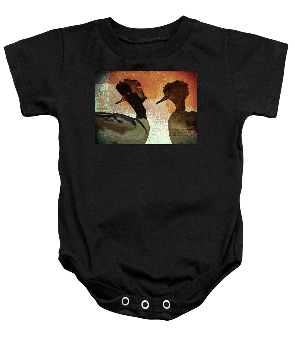 Ducks Baby Onesie featuring the photograph Duckology by Char Szabo-Perricelli