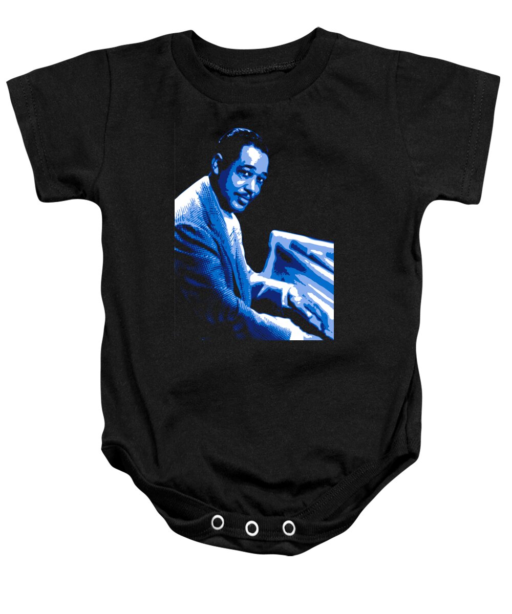 Duke Ellington Baby Onesie featuring the digital art Duke Ellington by DB Artist
