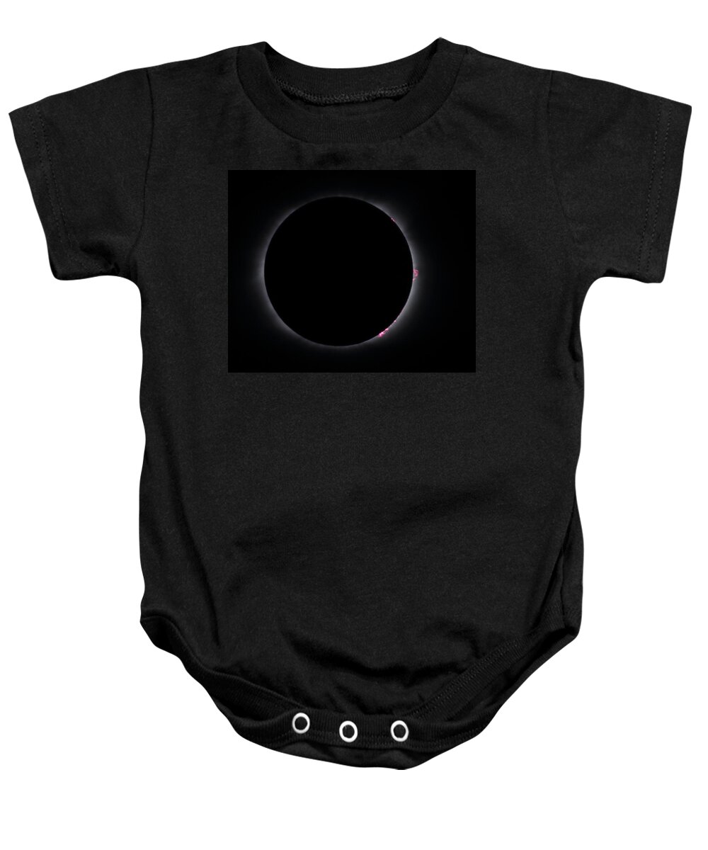 Total Solar Eclipse Baby Onesie featuring the photograph Totality by Daniel Reed