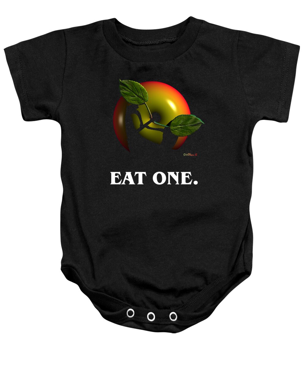 Fruit Baby Onesie featuring the digital art Eat One by Walter Neal