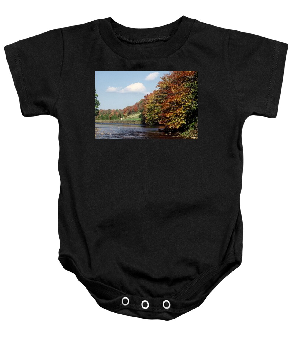 Owen Sound Baby Onesie featuring the photograph Ingliss - Fall by DArcy Evans