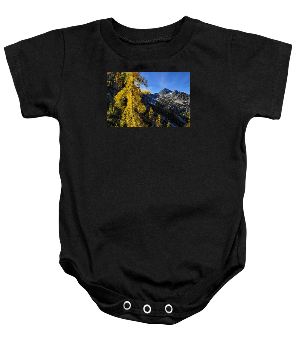 Footpath Baby Onesie featuring the photograph Fall Foliage Maple Pass Loop by Pelo Blanco Photo