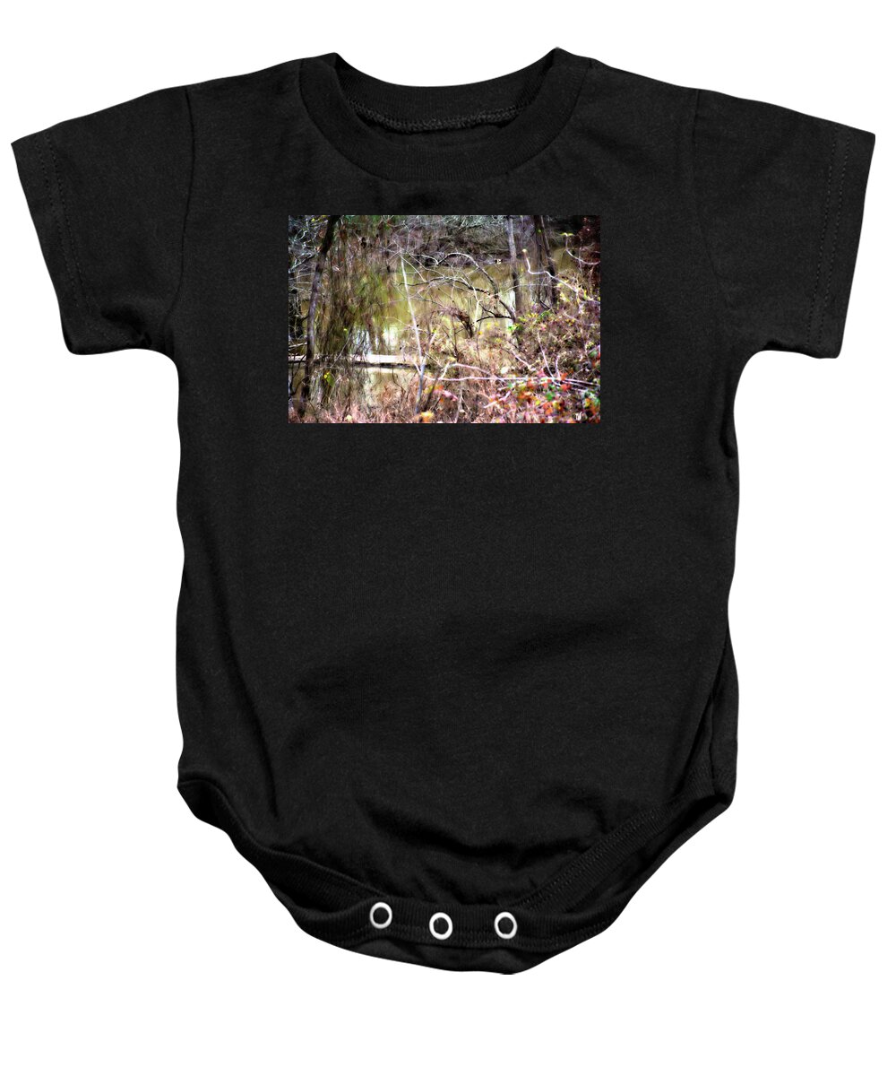 Hdr Photograph Baby Onesie featuring the photograph Fallen Tree in the Bayou by Gina O'Brien