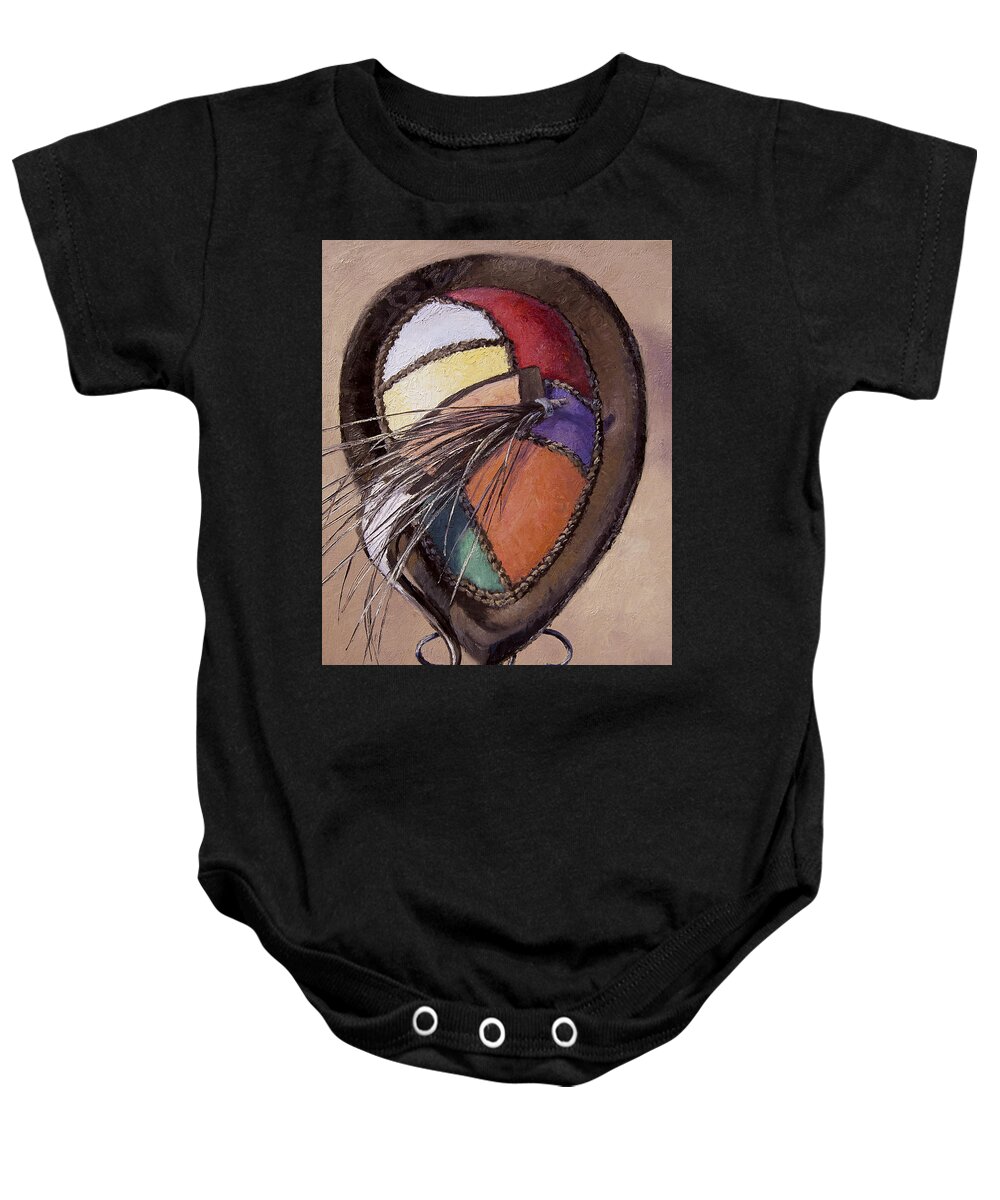 Framed Still Life Prints Baby Onesie featuring the painting Festival by L Diane Johnson