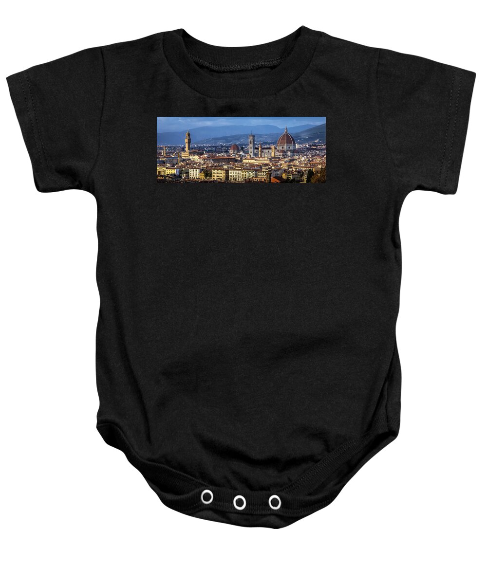 Firenze Baby Onesie featuring the photograph Firenze by Sonny Marcyan