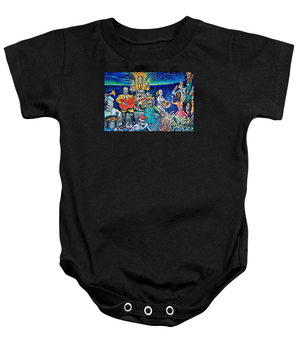 Corpus Christi Baby Onesie featuring the photograph Fish Fright by Ken Williams